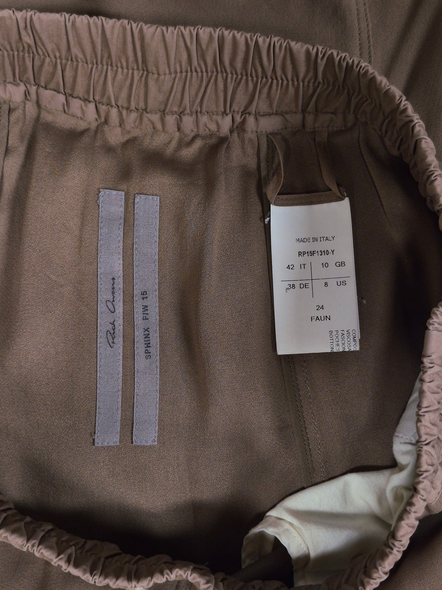 Rick Owens AW15 "SPHINX" FAUN Drop-crotch Pod Shorts