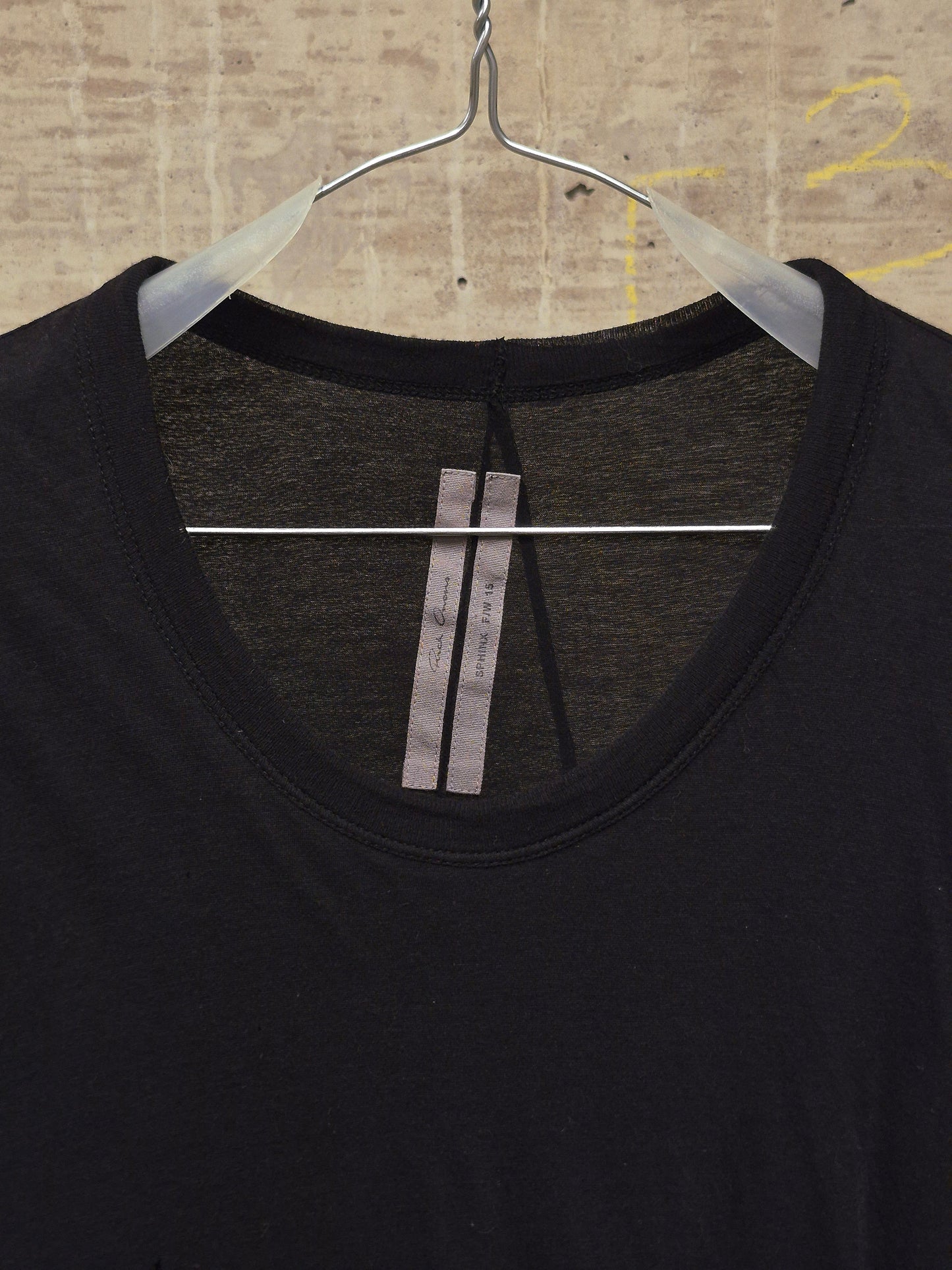 Rick Owens AW15 "SPHINX" Black Double Layered T-shirt