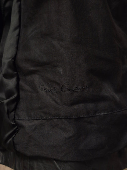 Rick Owens SS10 "RELEASE" Black Calfskin Leather Intarsia Rider Jacket