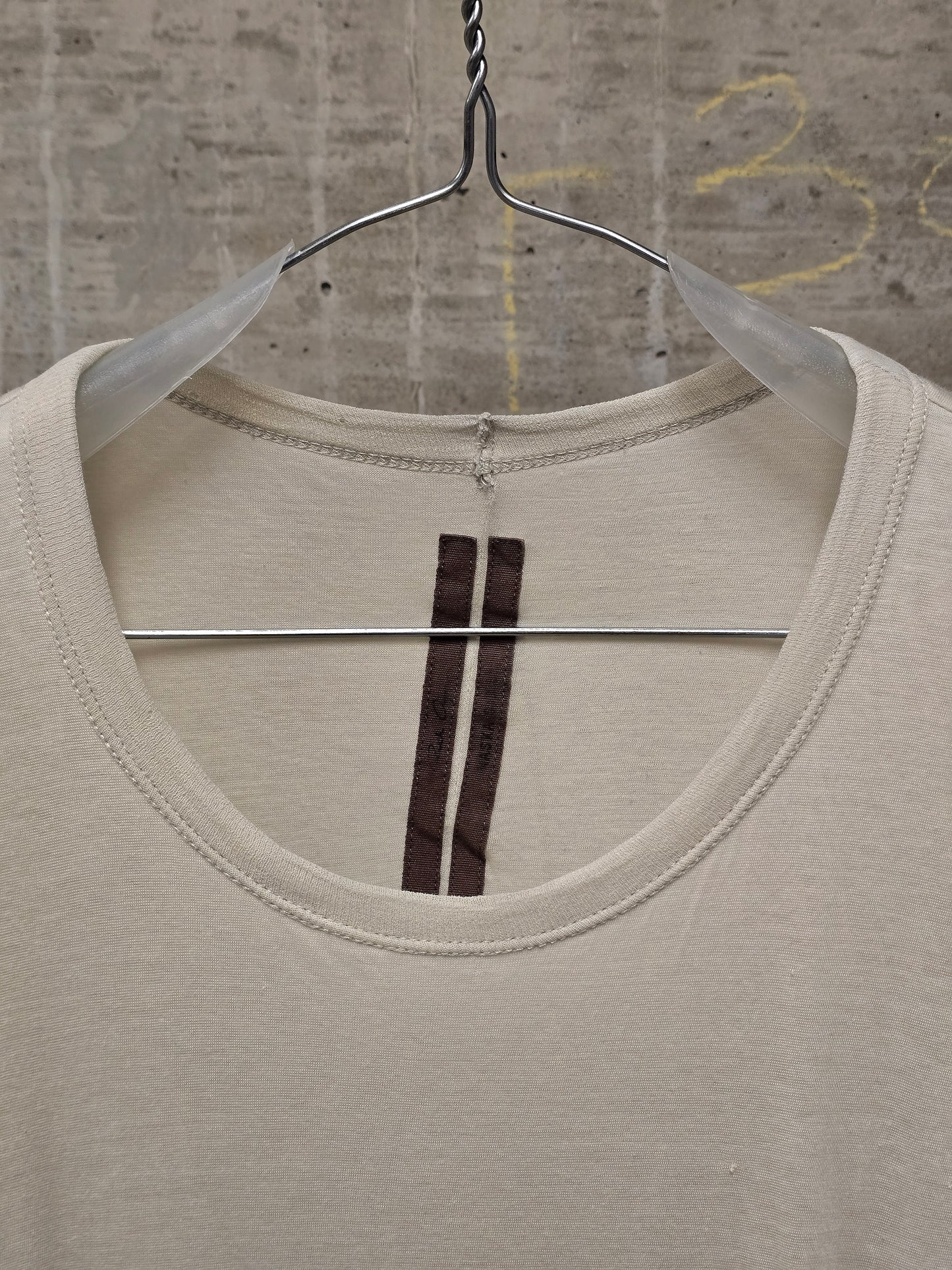 Rick Owens SS12 "NASKA" MILK Double Layered T-shirt