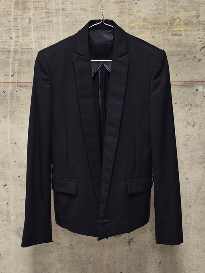 DIET BUTCHER SLIM SKIN 00s Skinny Peak Lapel Single Button Blazer