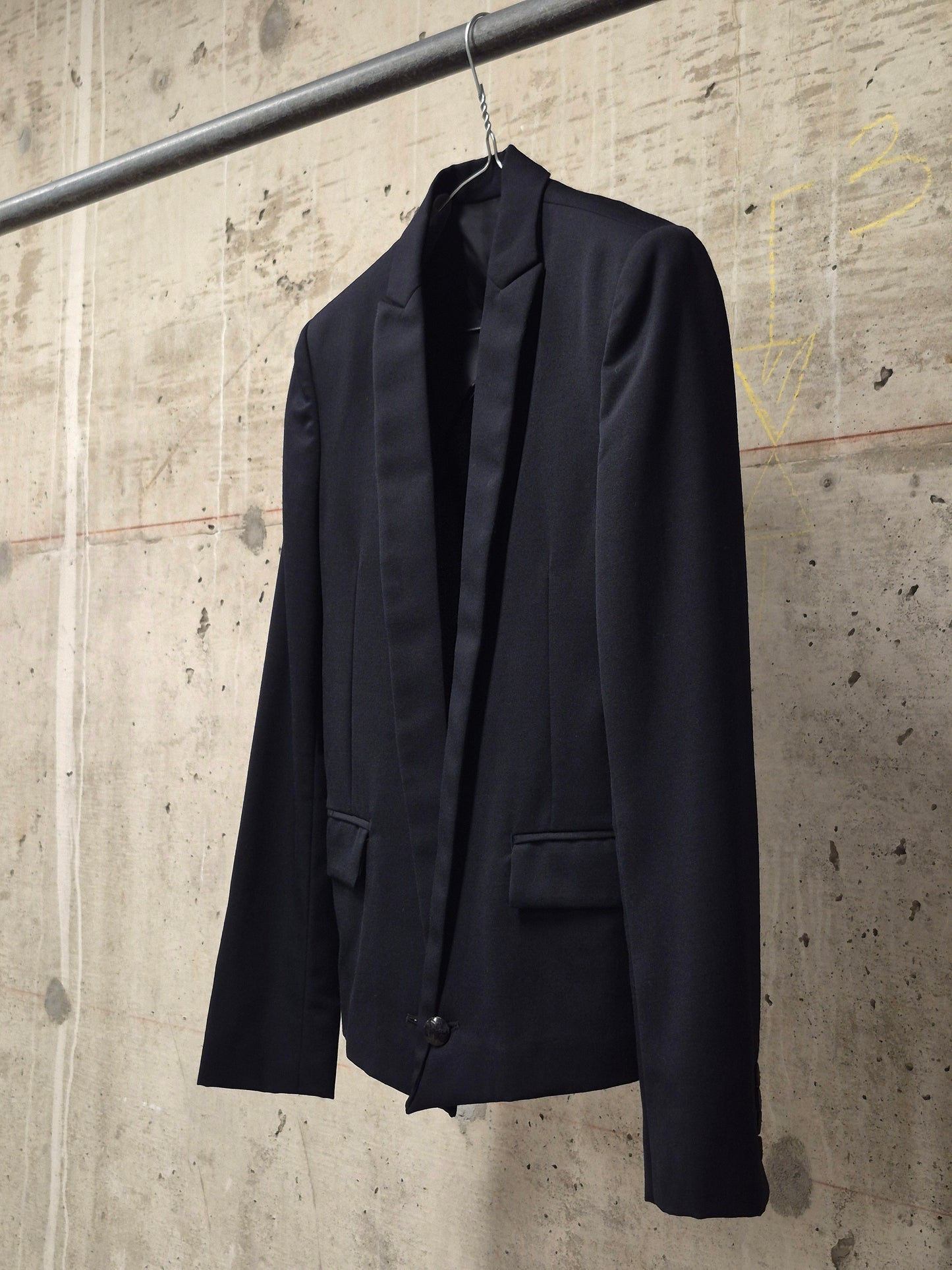 DIET BUTCHER SLIM SKIN 00s Skinny Peak Lapel Single Button Blazer