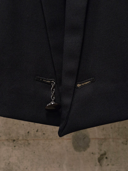 DIET BUTCHER SLIM SKIN 00s Skinny Peak Lapel Single Button Blazer