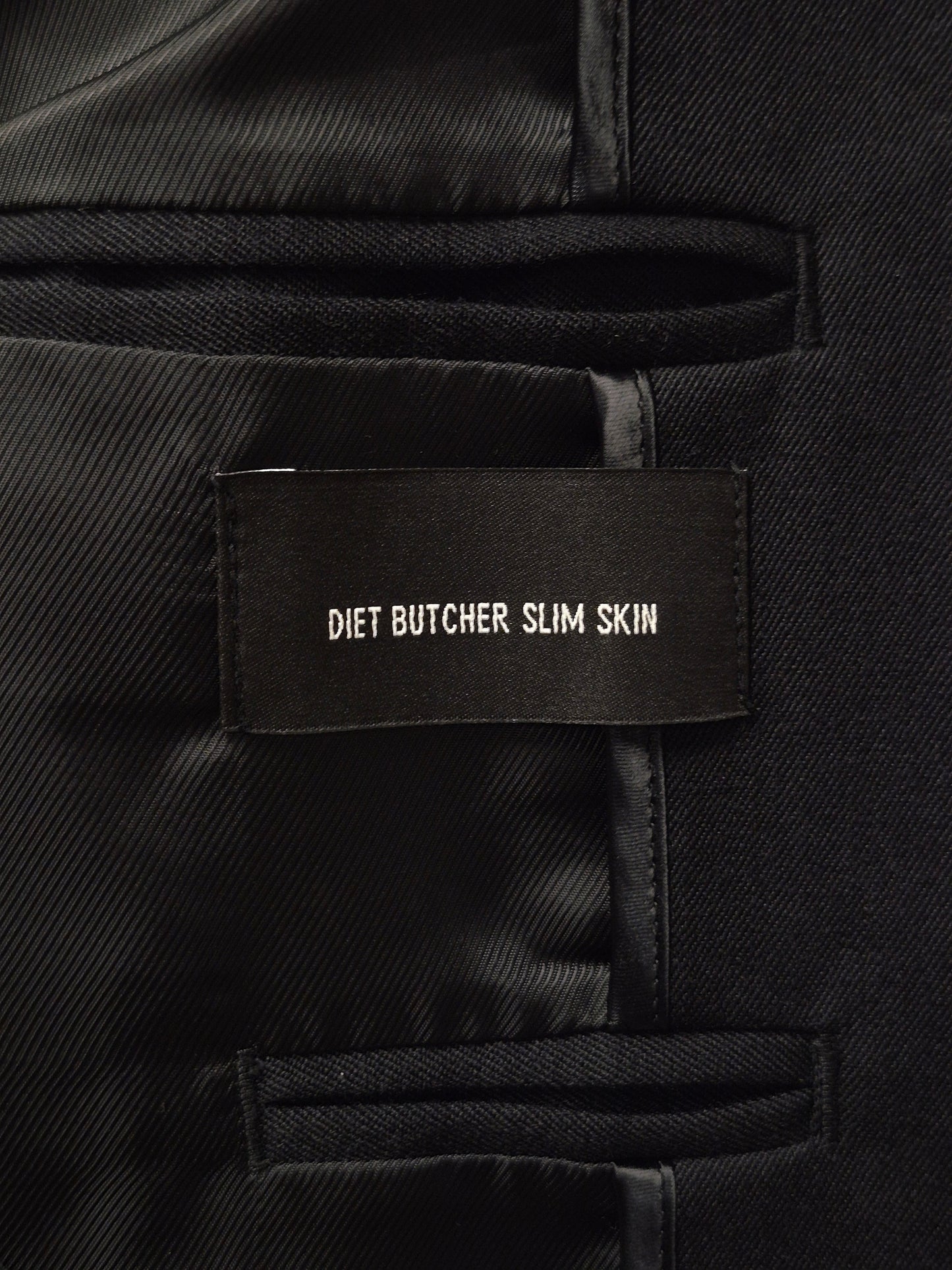DIET BUTCHER SLIM SKIN 00s Skinny Peak Lapel Single Button Blazer