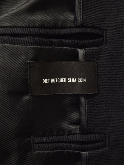 DIET BUTCHER SLIM SKIN 00s Skinny Peak Lapel Single Button Blazer
