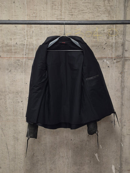 m.a+ by Maurizio Amadei  'J224Z* CU.R 1.0' Exclusive Reverse Horse Leather Biker Jacket