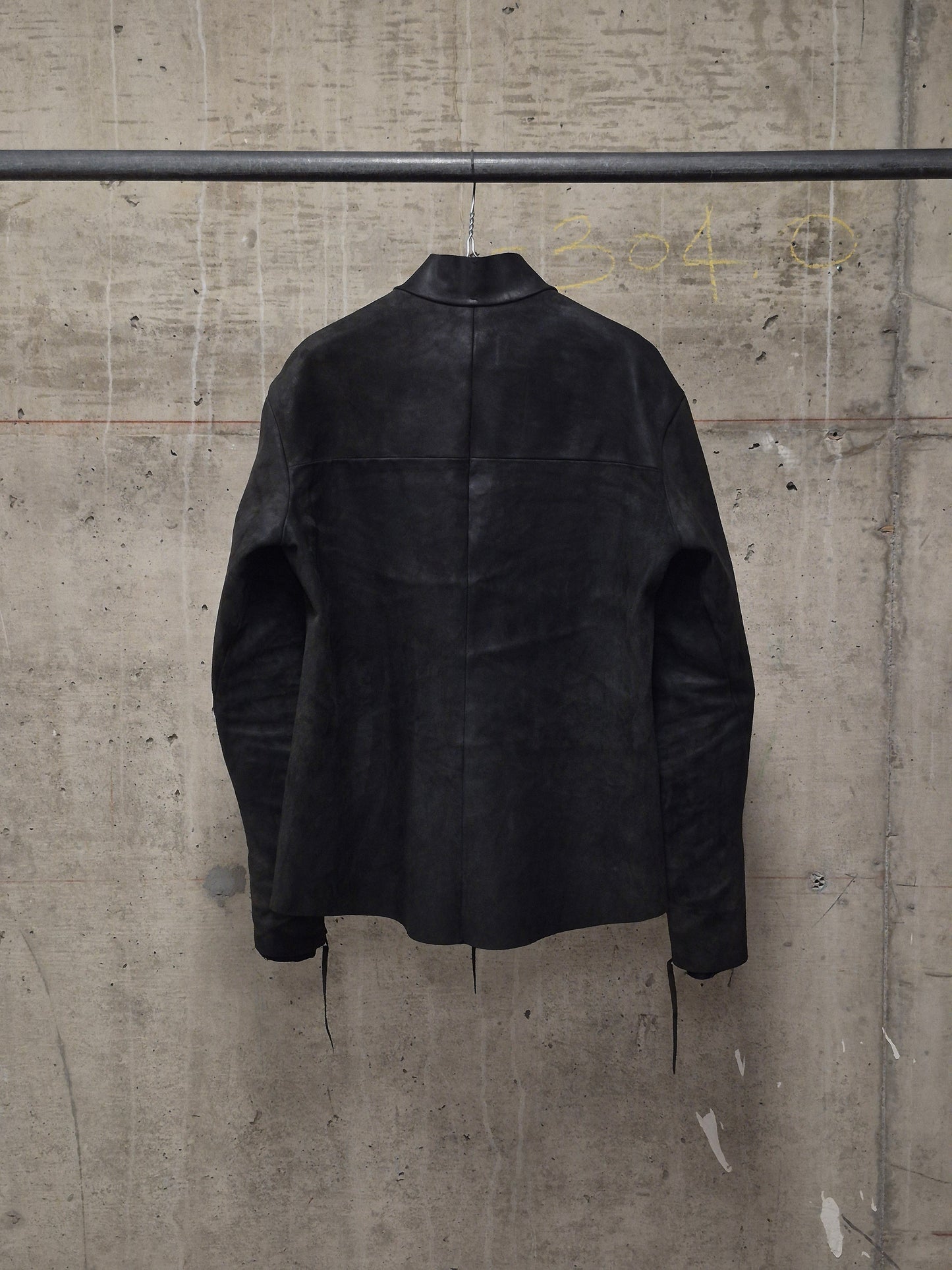 m.a+ by Maurizio Amadei  'J224Z* CU.R 1.0' Exclusive Reverse Horse Leather Biker Jacket
