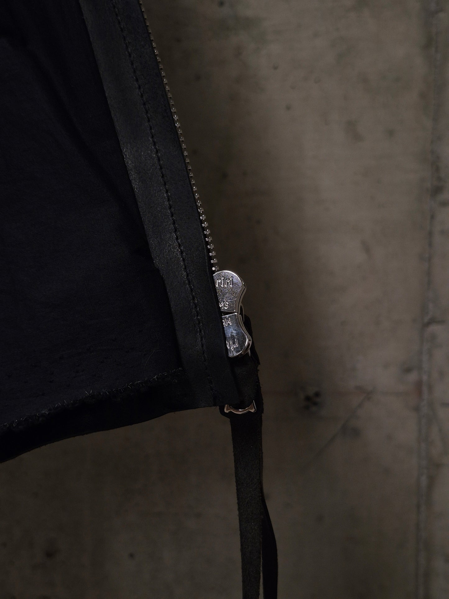 m.a+ by Maurizio Amadei  'J224Z* CU.R 1.0' Exclusive Reverse Horse Leather Biker Jacket