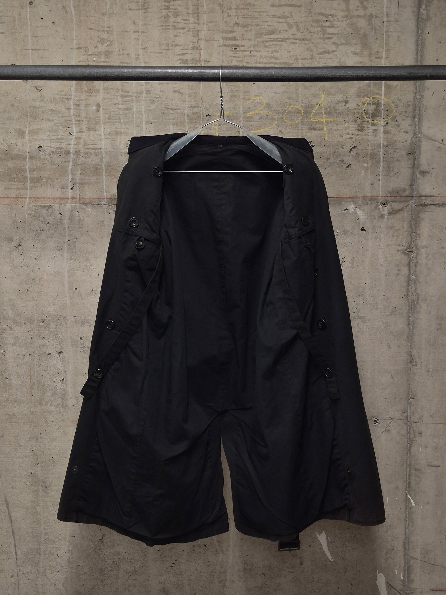 The Viridi-Anne 00s Dark Brown Sun Faded Military Trench Coat