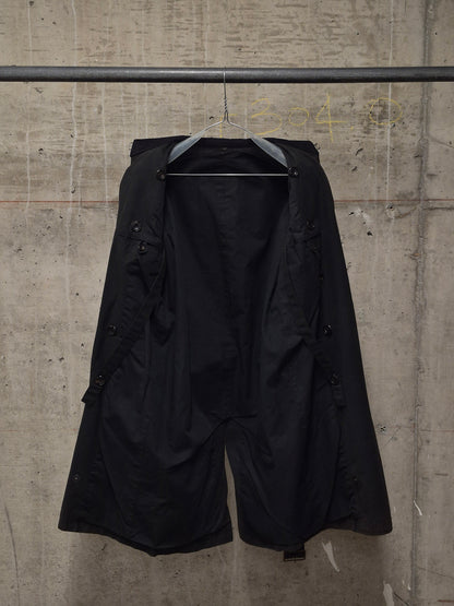 The Viridi-Anne 00s Dark Brown Sun Faded Military Trench Coat