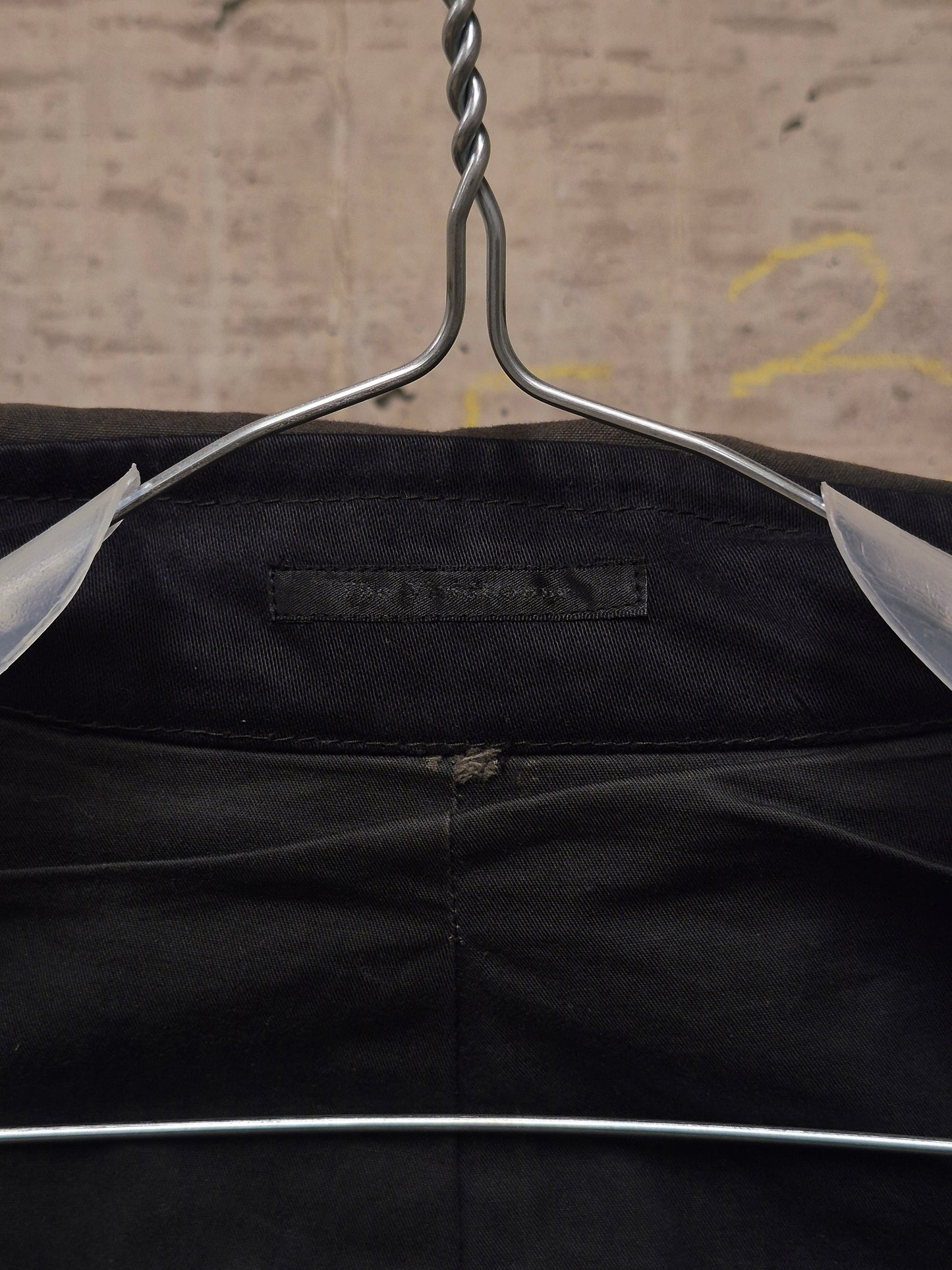 The Viridi-Anne 00s Dark Brown Sun Faded Military Trench Coat