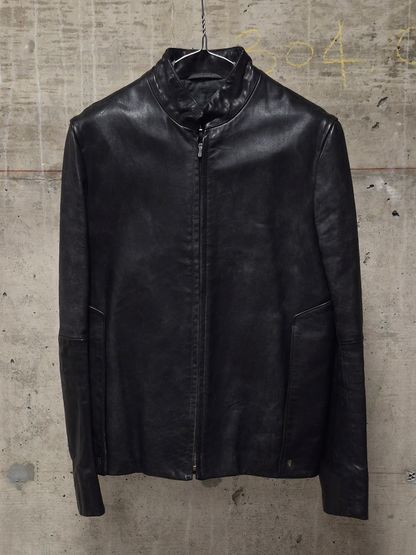 Carol Christian Poell AW00-01 "BLEMISH" Horse Leather Rider Jacket