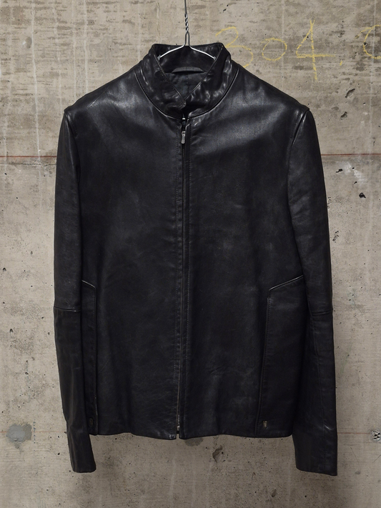 Carol Christian Poell AW00-01 "BLEMISH" Horse Leather Rider Jacket