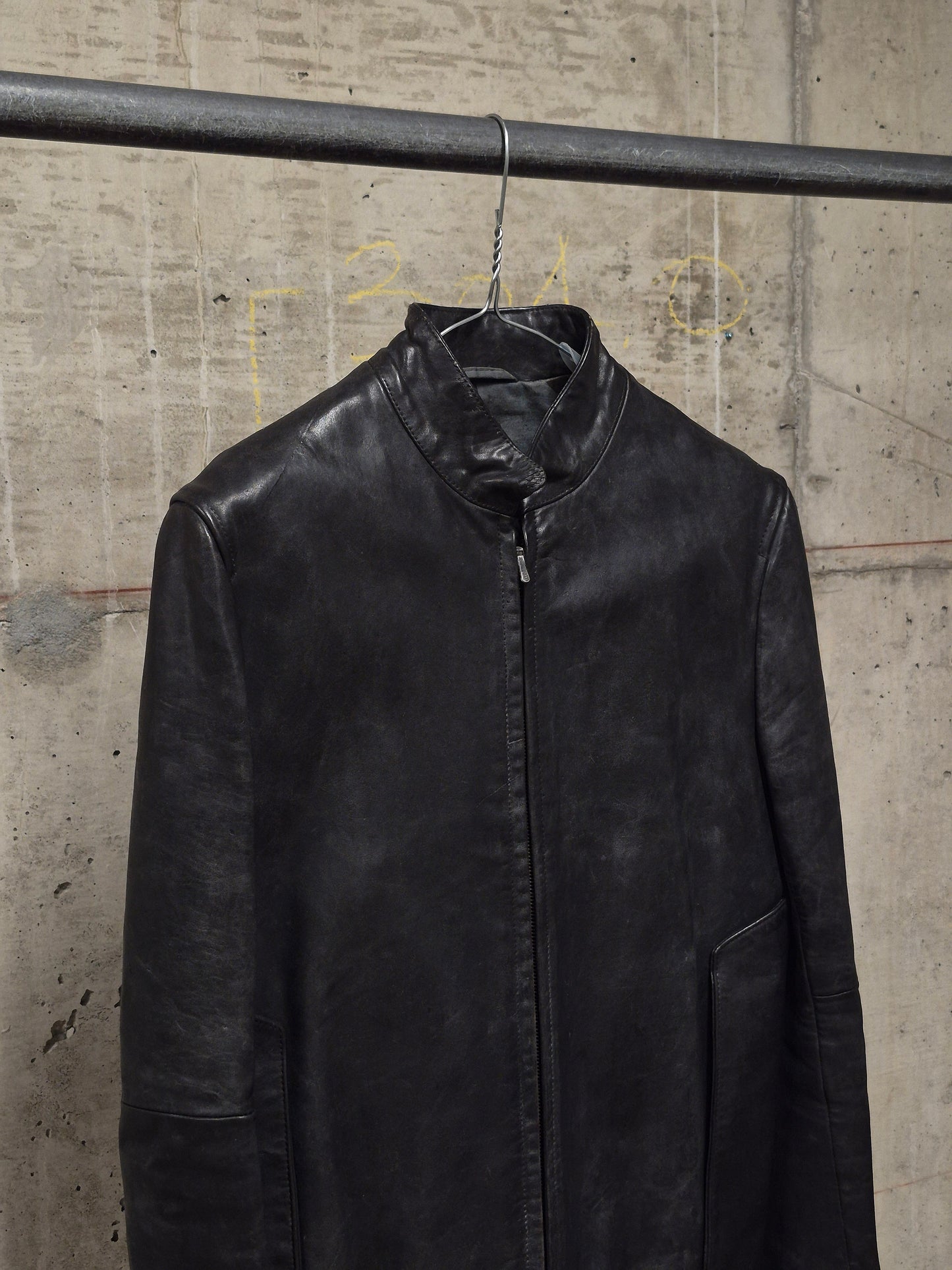 Carol Christian Poell AW00-01 "BLEMISH" Horse Leather Rider Jacket
