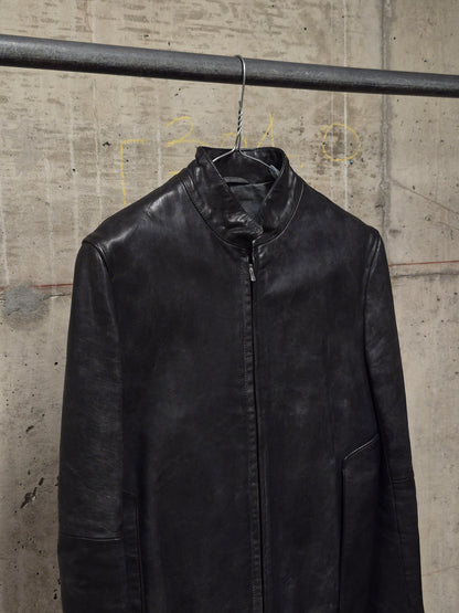 Carol Christian Poell AW00-01 "BLEMISH" Horse Leather Rider Jacket