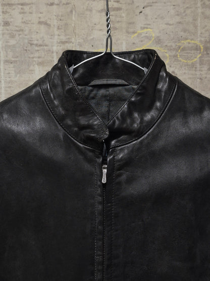Carol Christian Poell AW00-01 "BLEMISH" Horse Leather Rider Jacket