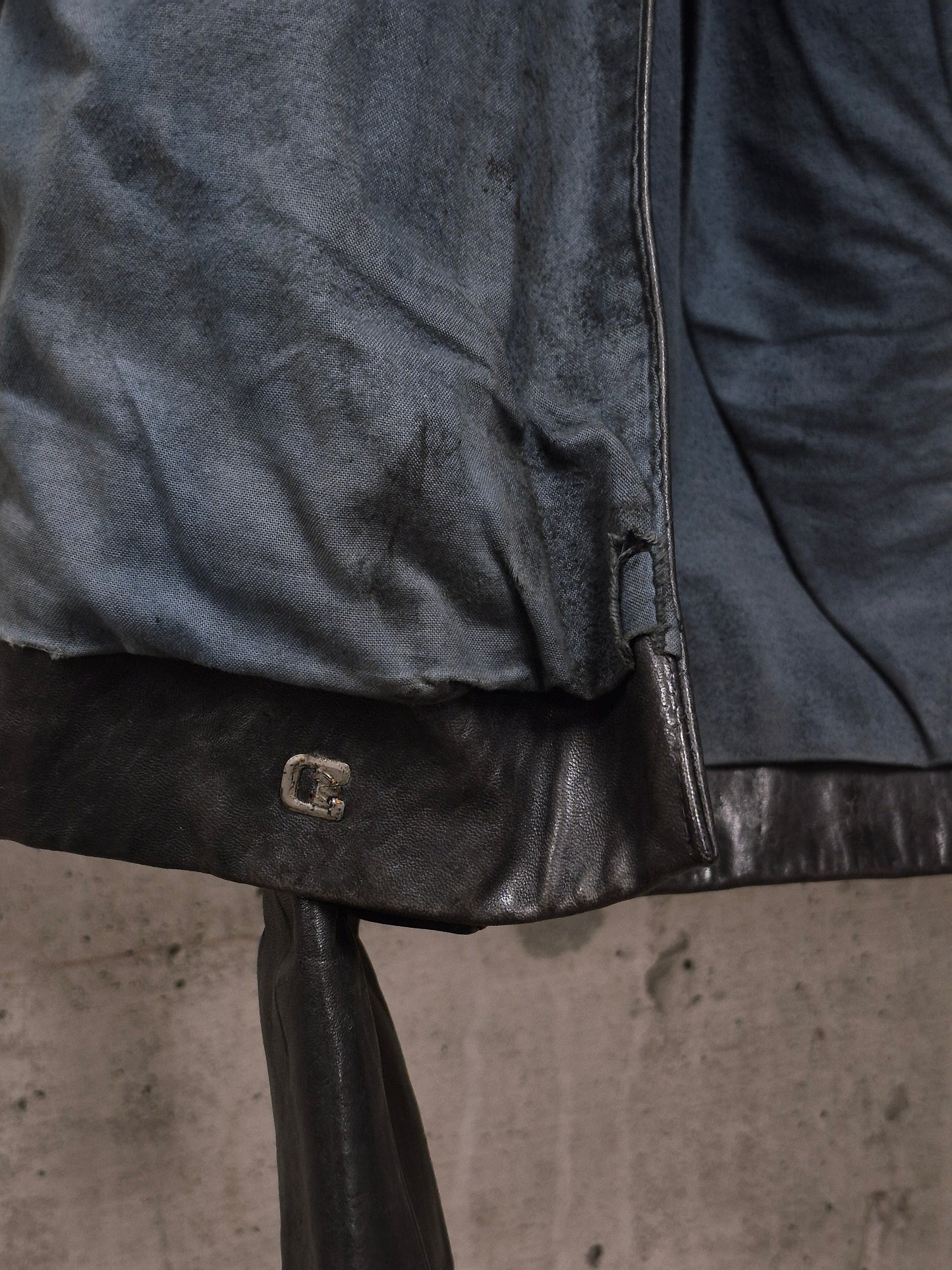 Carol Christian Poell AW00-01 "BLEMISH" Horse Leather Rider Jacket