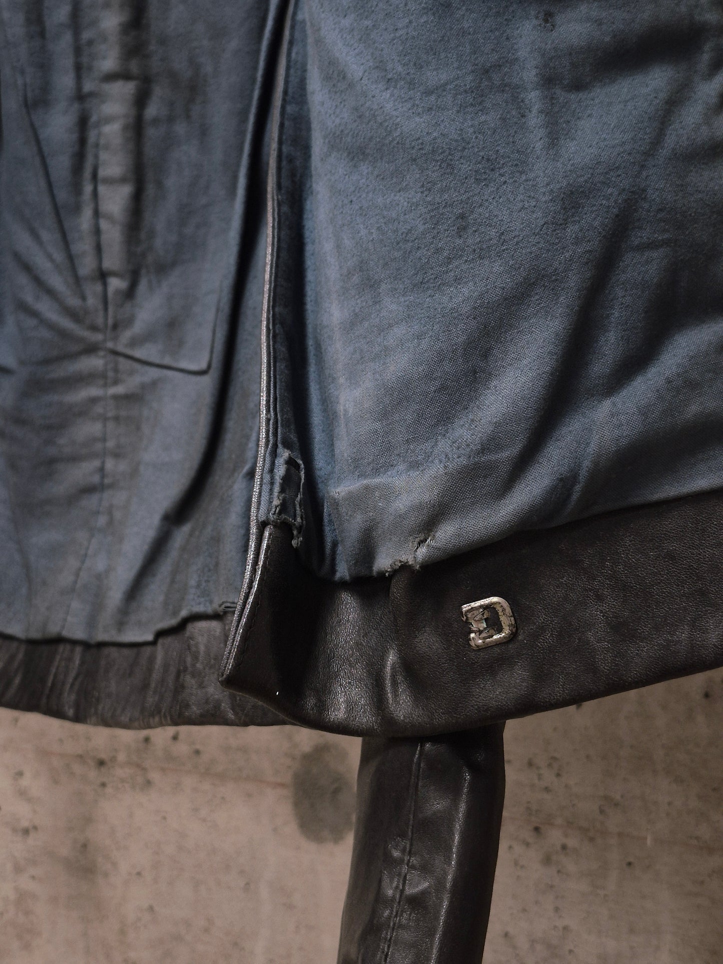 Carol Christian Poell AW00-01 "BLEMISH" Horse Leather Rider Jacket