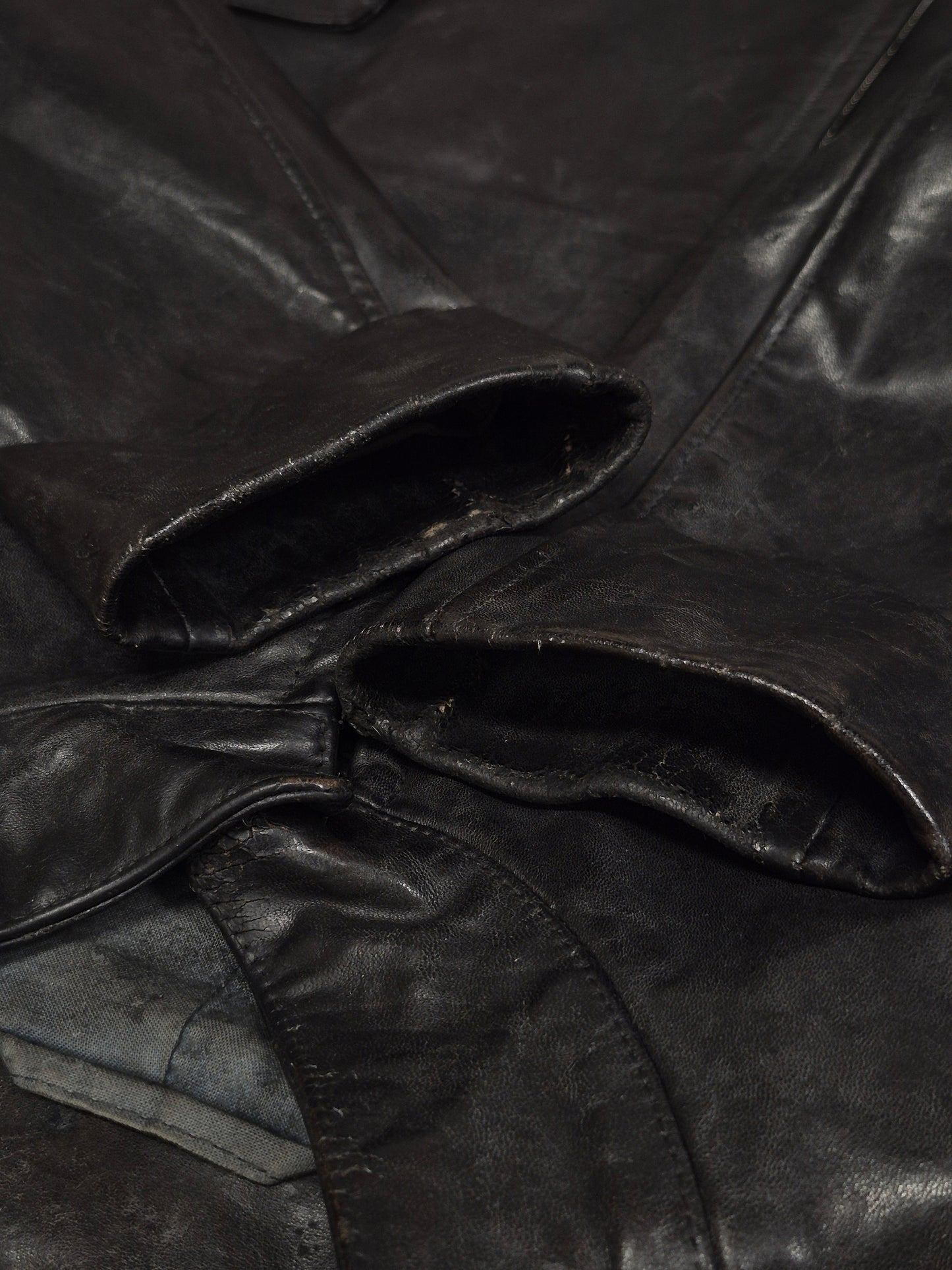 Carol Christian Poell AW00-01 "BLEMISH" Horse Leather Rider Jacket