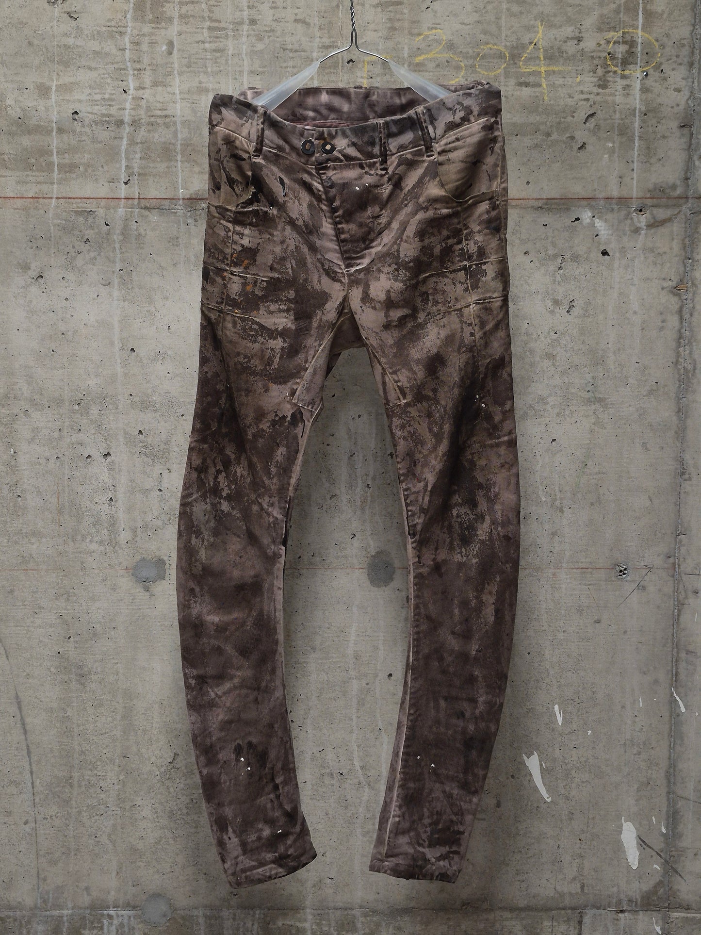 Boris Bidjan Saberi AW16 ‘P13 TF F1939’ Dirty Light Carbon Vinyl Coated Denim