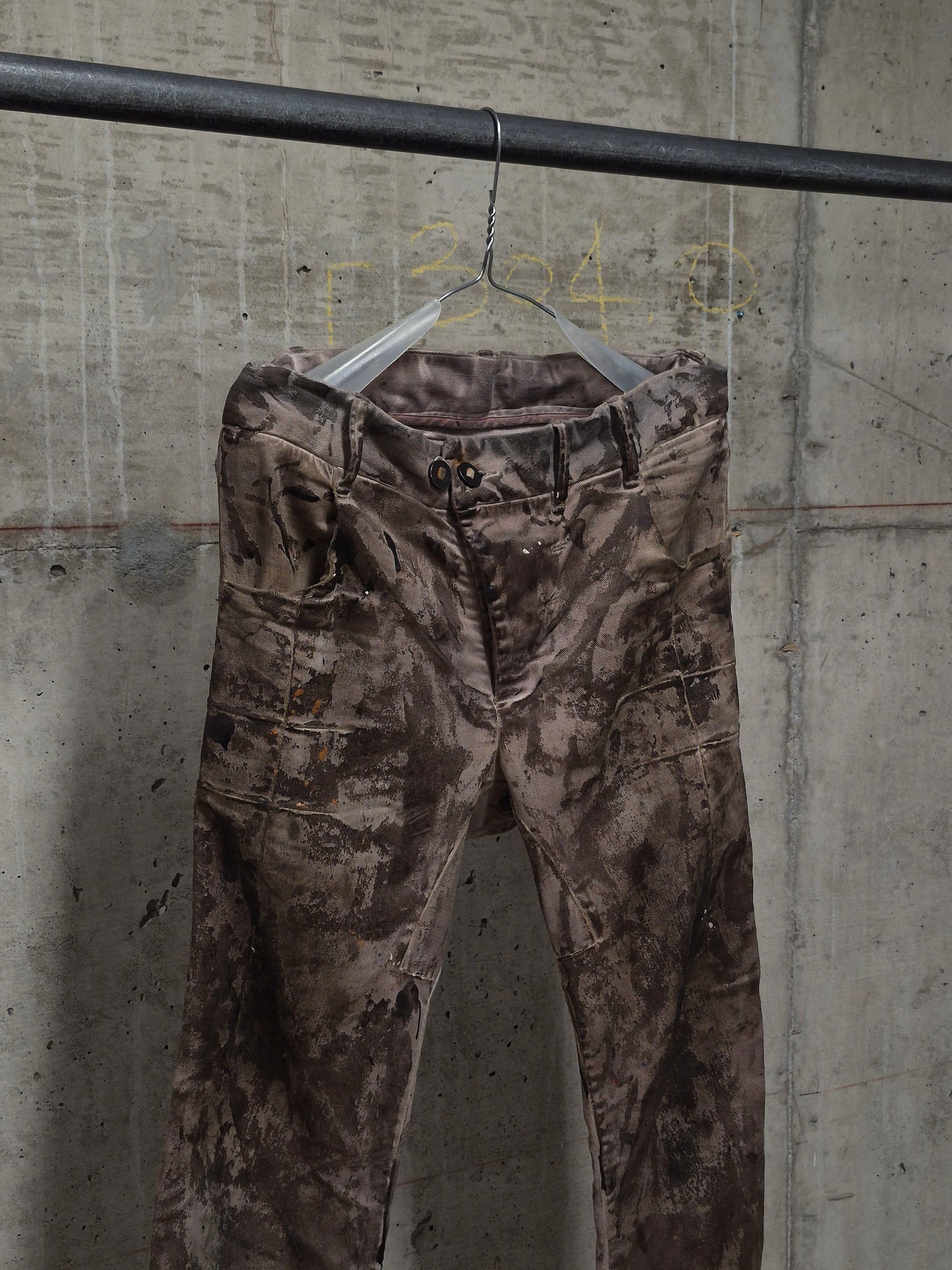 Boris Bidjan Saberi AW16 ‘P13 TF F1939’ Dirty Light Carbon Vinyl Coated Denim