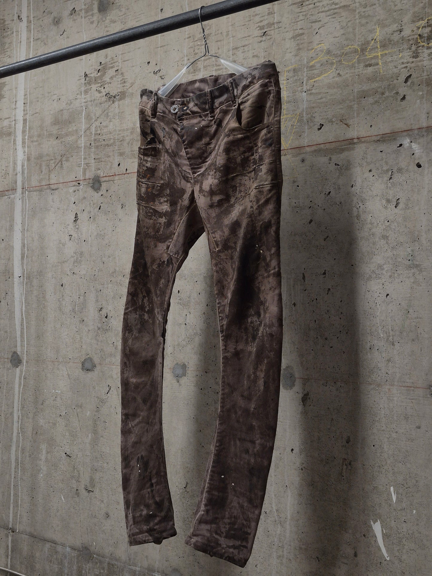Boris Bidjan Saberi AW16 ‘P13 TF F1939’ Dirty Light Carbon Vinyl Coated Denim