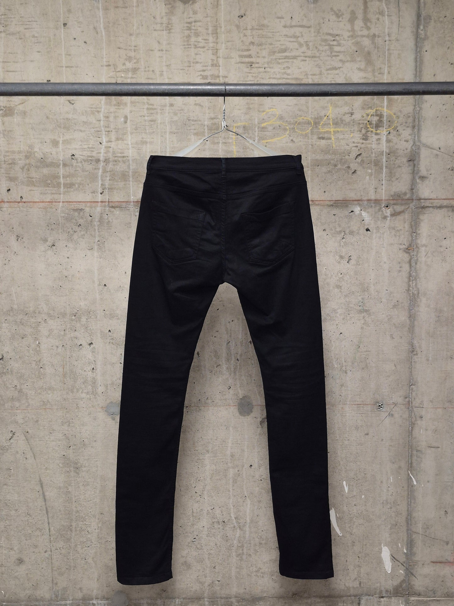 Rick Owens DRKSHDW AW14 "MOODY" BLACK INSIDE 'Detroit Cut' Stretch Denim