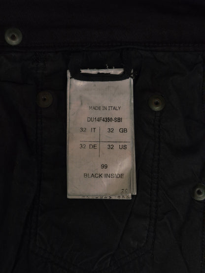 Rick Owens DRKSHDW AW14 "MOODY" BLACK INSIDE 'Detroit Cut' Stretch Denim