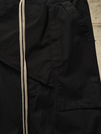 Rick Owens DRKSHDW AW15 "SPHINX" Black Drop-crotch Memphis Cargo Pants