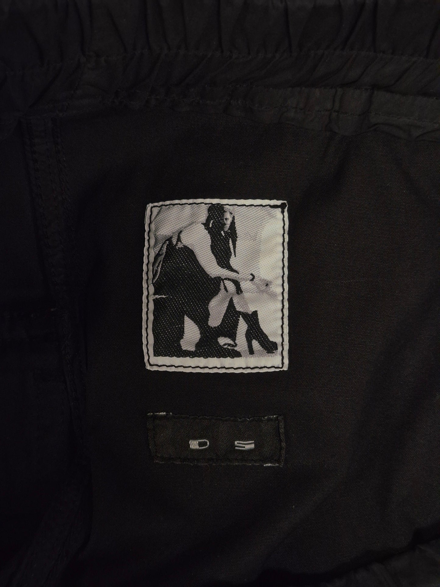 Rick Owens DRKSHDW AW15 "SPHINX" Black Drop-crotch Memphis Cargo Pants