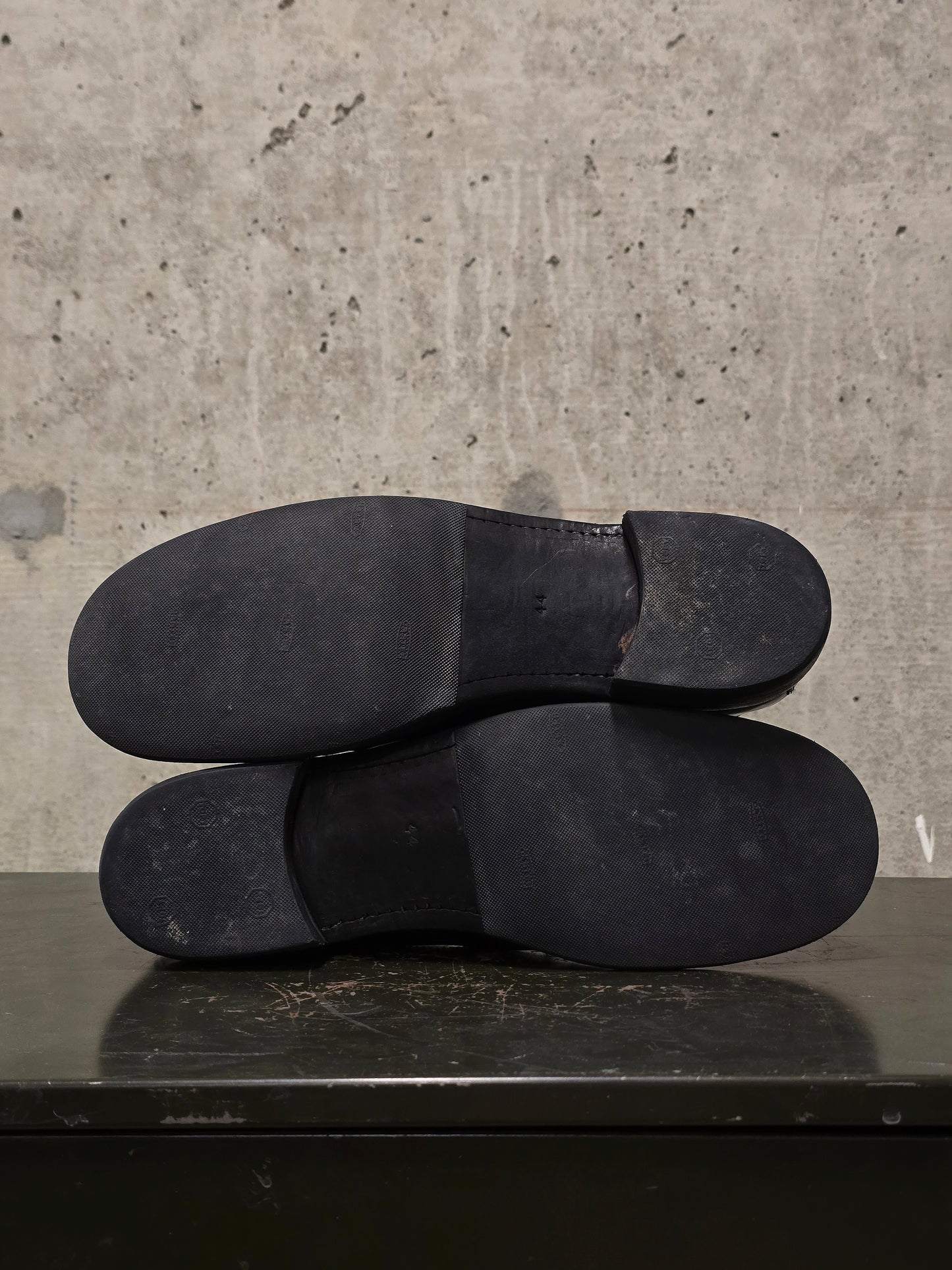 GUIDI '994' Black Full-grain Horse Leather Desert Ankle Boots