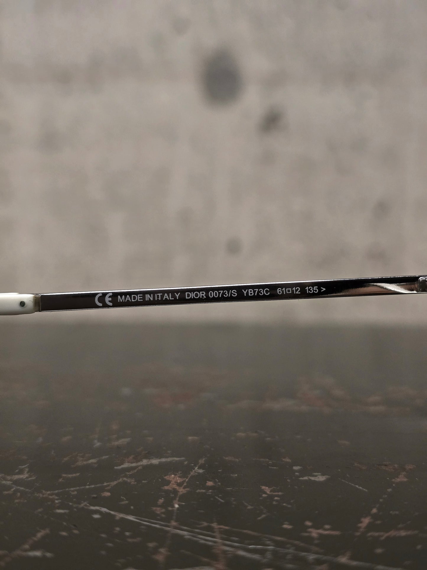 DIOR HOMME by Hedi Slimane 00s '0073/S' White Aviator Grey Tinted Sunglasses