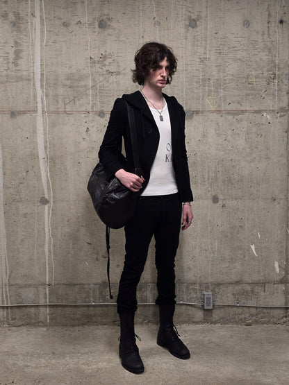 Rick Owens DRKSHDW AW14 "MOODY" BLACK INSIDE 'Detroit Cut' Stretch Denim