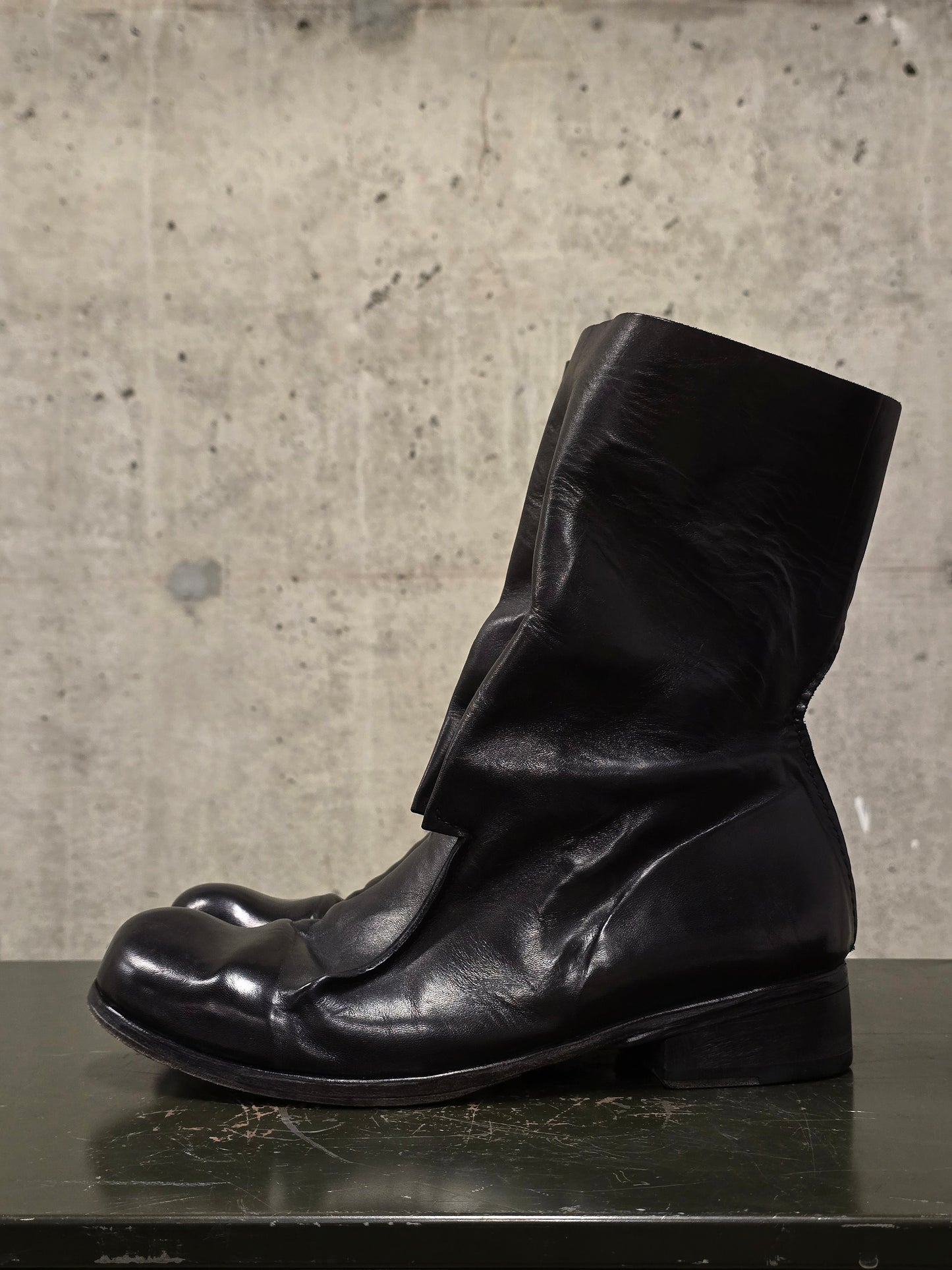 Boris Bidjan Saberi x Muñoz Vrandecic AW14-15 ‘BOOT1-F235’ Horse Leather Pull-on Boots