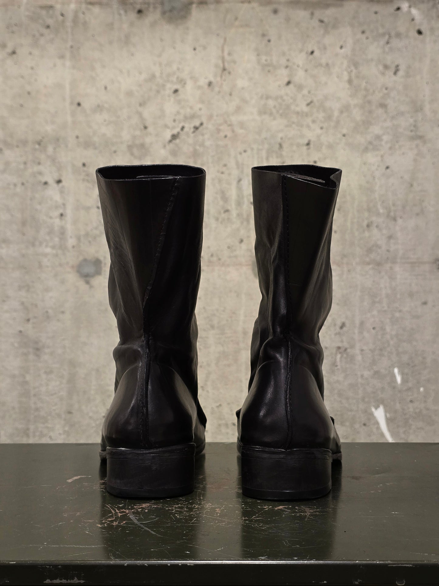 Boris Bidjan Saberi x Muñoz Vrandecic AW14-15 ‘BOOT1-F235’ Horse Leather Pull-on Boots