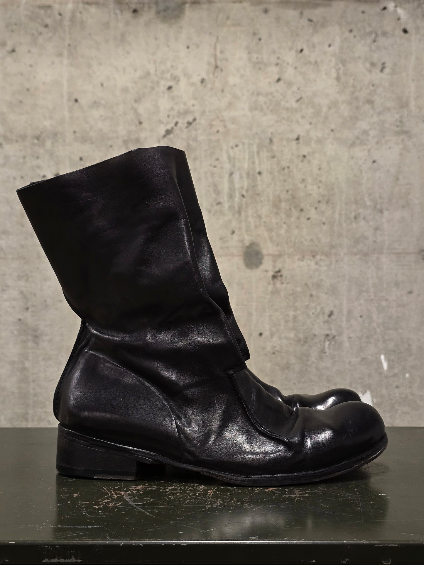 Boris Bidjan Saberi x Muñoz Vrandecic AW14-15 ‘BOOT1-F235’ Horse Leather Pull-on Boots