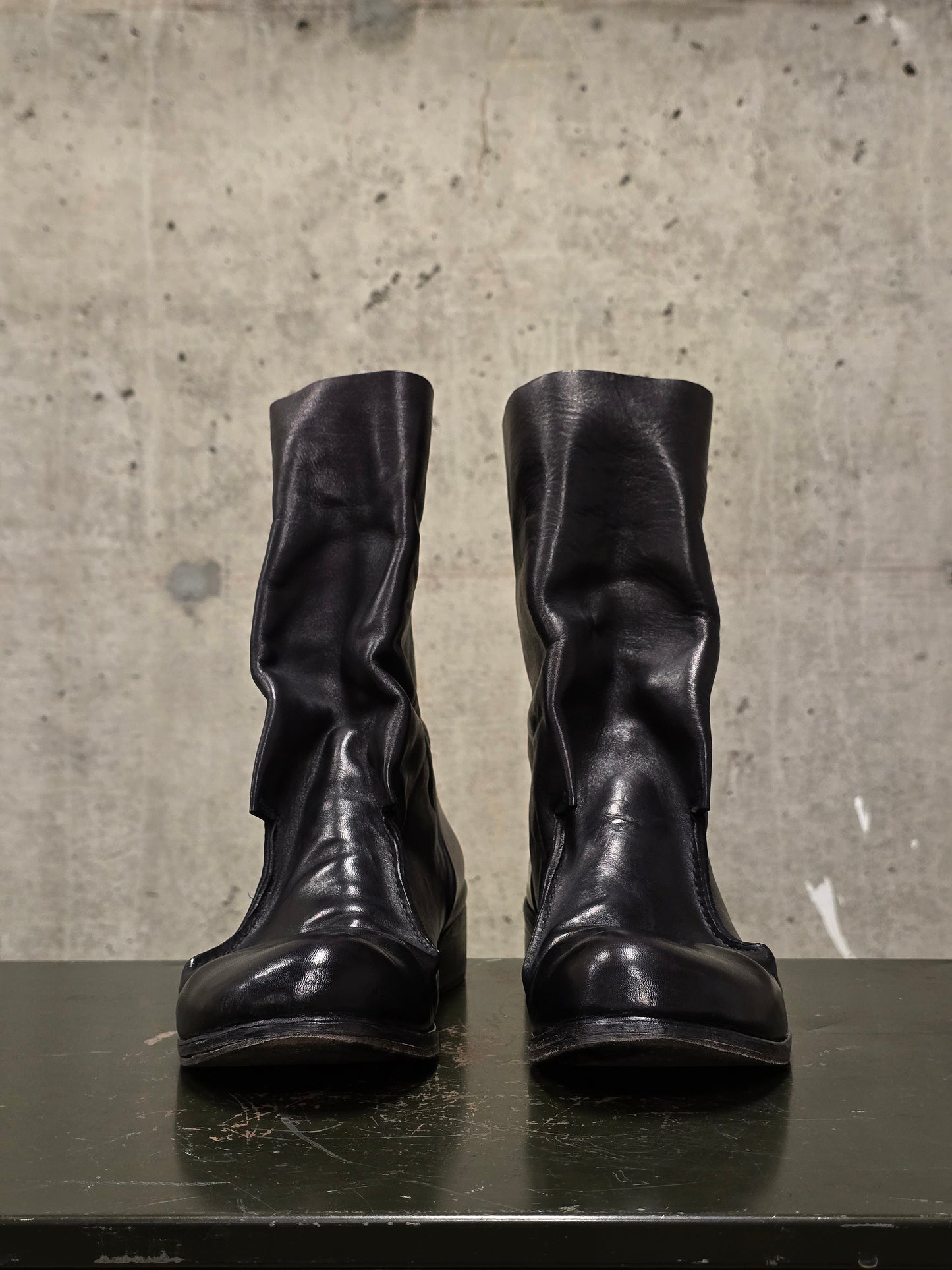 Boris Bidjan Saberi x Muñoz Vrandecic AW14-15 ‘BOOT1-F235’ Horse Leather Pull-on Boots
