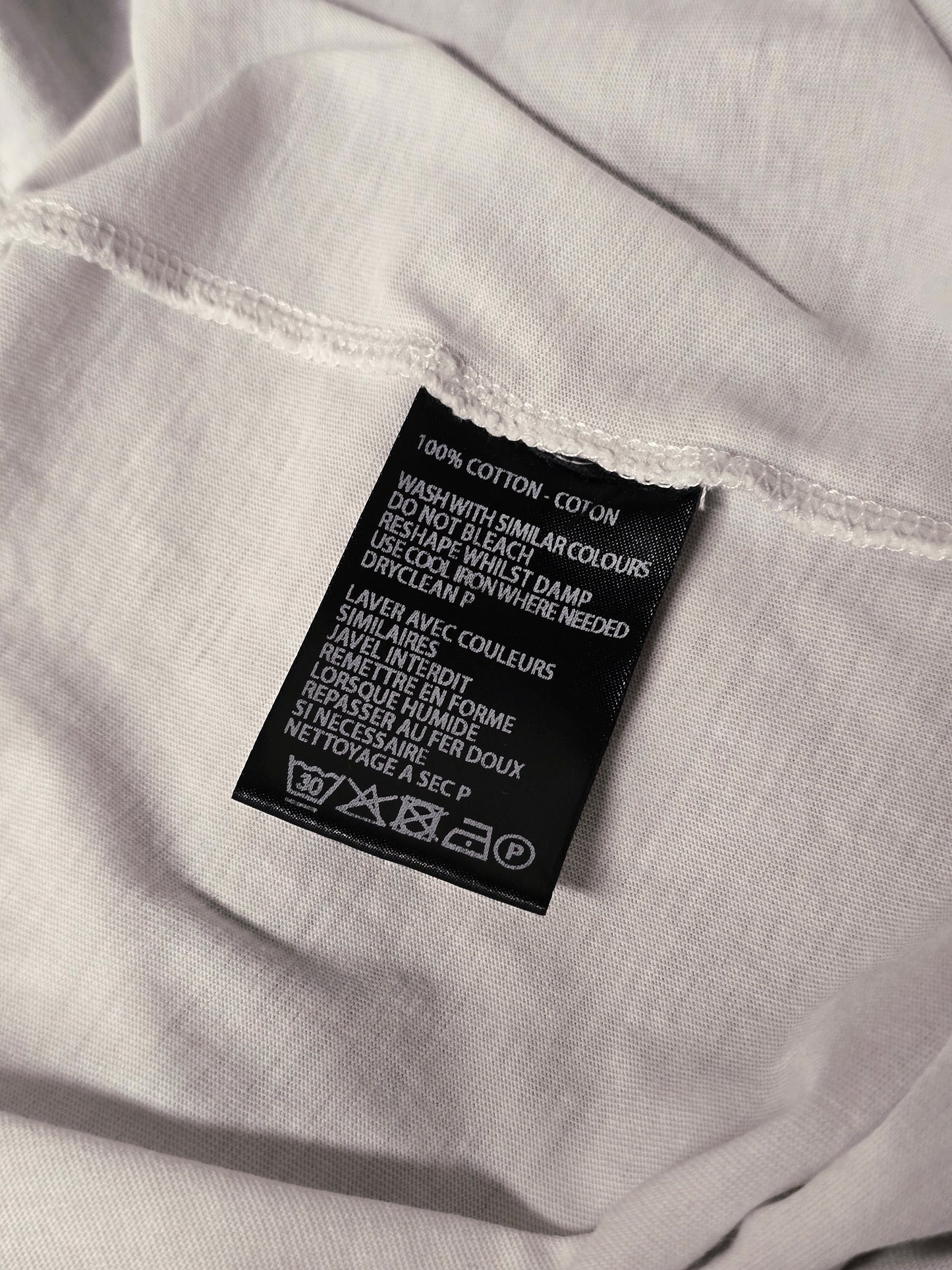 Ann Demeulemeester SS20 Off-White 'Elmer' Black Brush Stroke Graphic T-Shirt