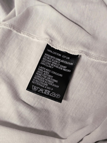 Ann Demeulemeester SS20 Off-White 'Elmer' Black Brush Stroke Graphic T-Shirt