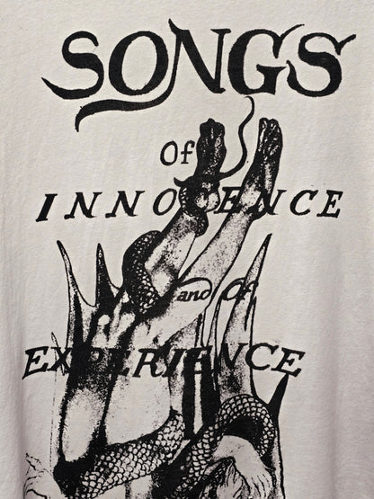Ann Demeulemeester AW18 Lucian White 'Fallen Angel' Black Print Graphic T-Shirt