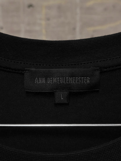 Ann Demeulemeester AW20 Washed Black 'Nature' Print Graphic T-Shirt