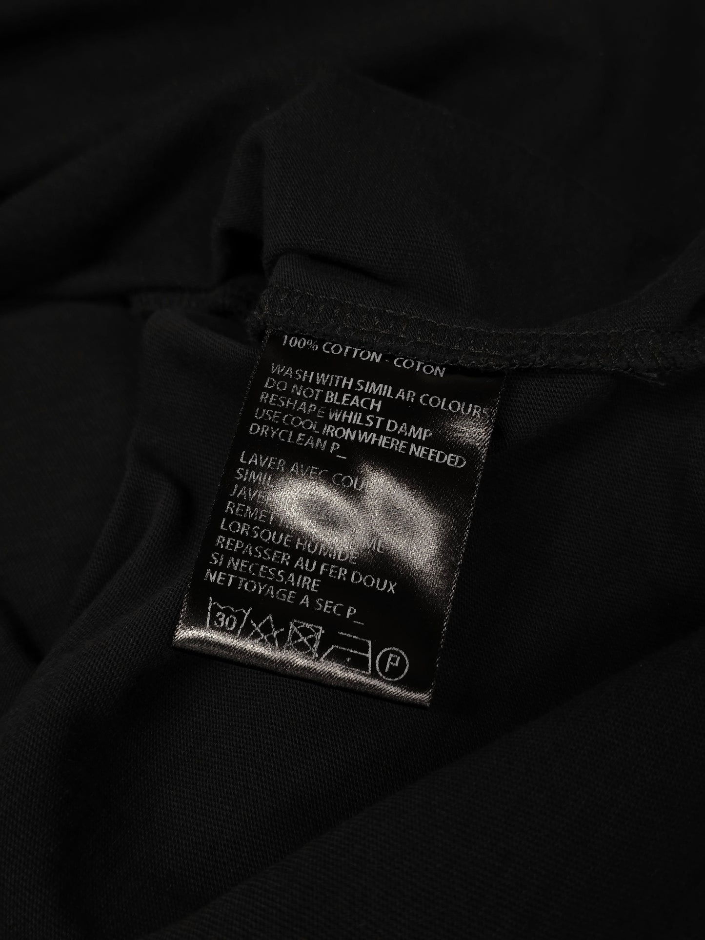 Ann Demeulemeester AW20 Washed Black 'Nature' Print Graphic T-Shirt