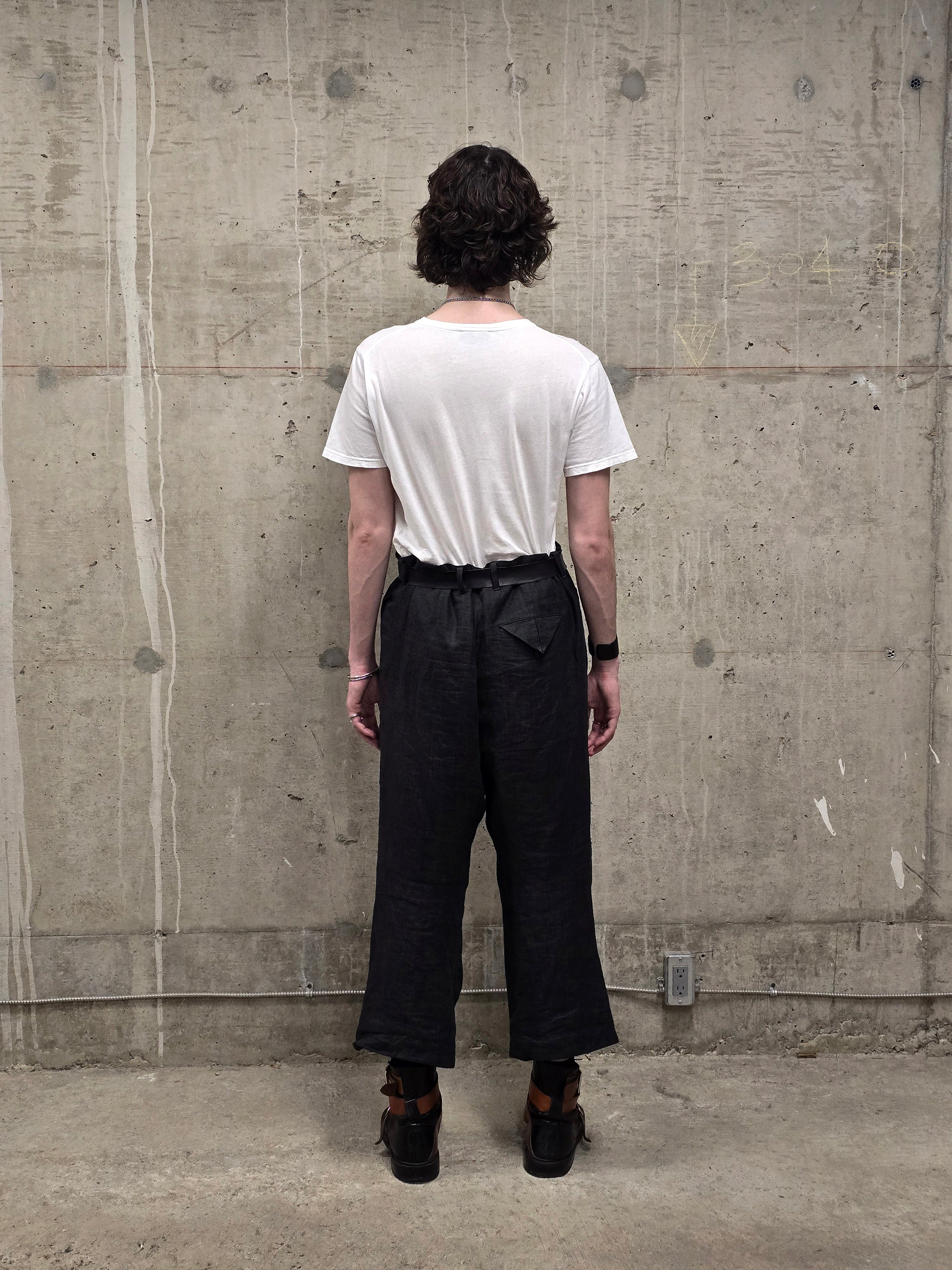 Ann Demeulemeester AW18 Black Print Graphic T-Shirt | DRIEW