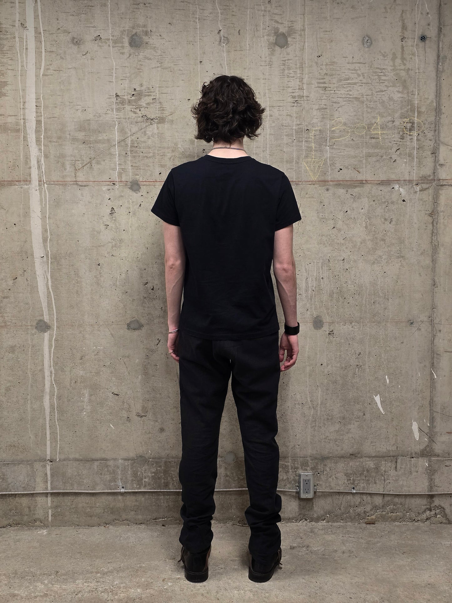 Ann Demeulemeester AW20 Washed Black 'Nature' Print Graphic T-Shirt