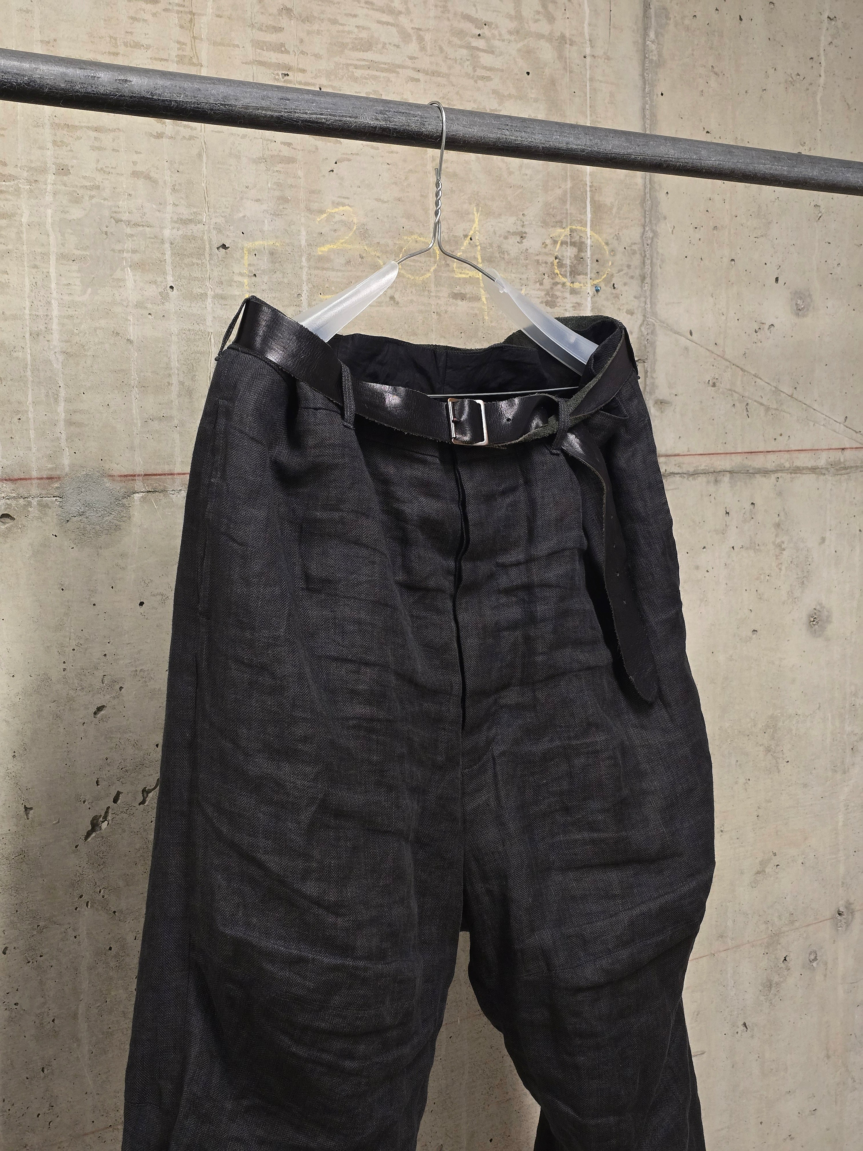 Paul Harnden Shoemakers Belted Wide Leg Trousers | DRIEW