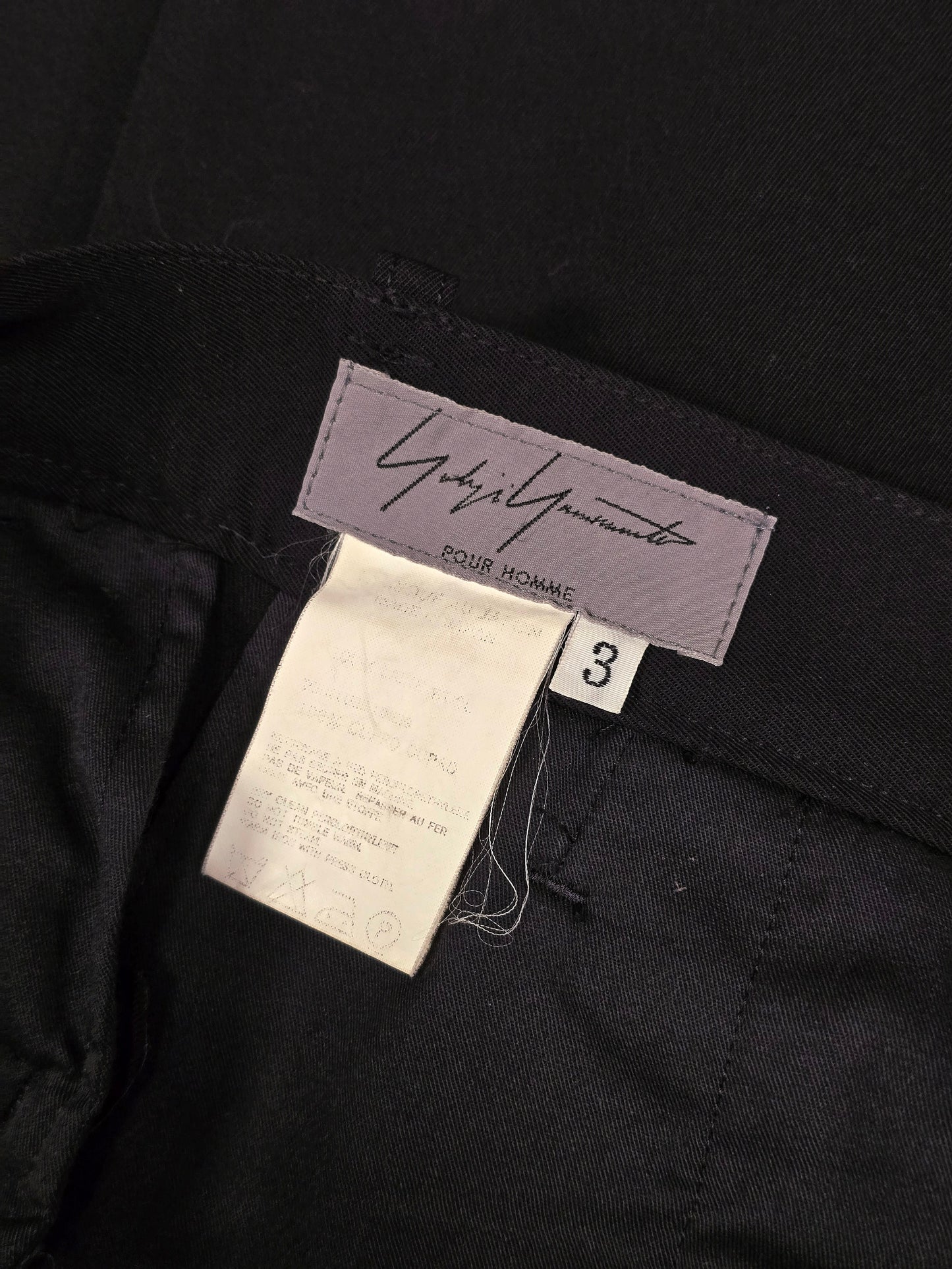 Yohji Yamamoto POUR HOMME SS01 Wool Gabardine Cargo Pants
