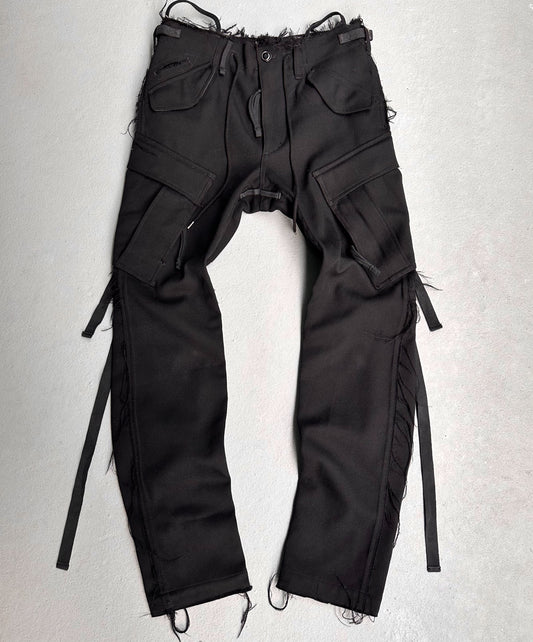 TakahiroMiyashita TheSoloist. AW15 Calf-trimmed Wool ‘Bondage’ Straps Cargo Pants