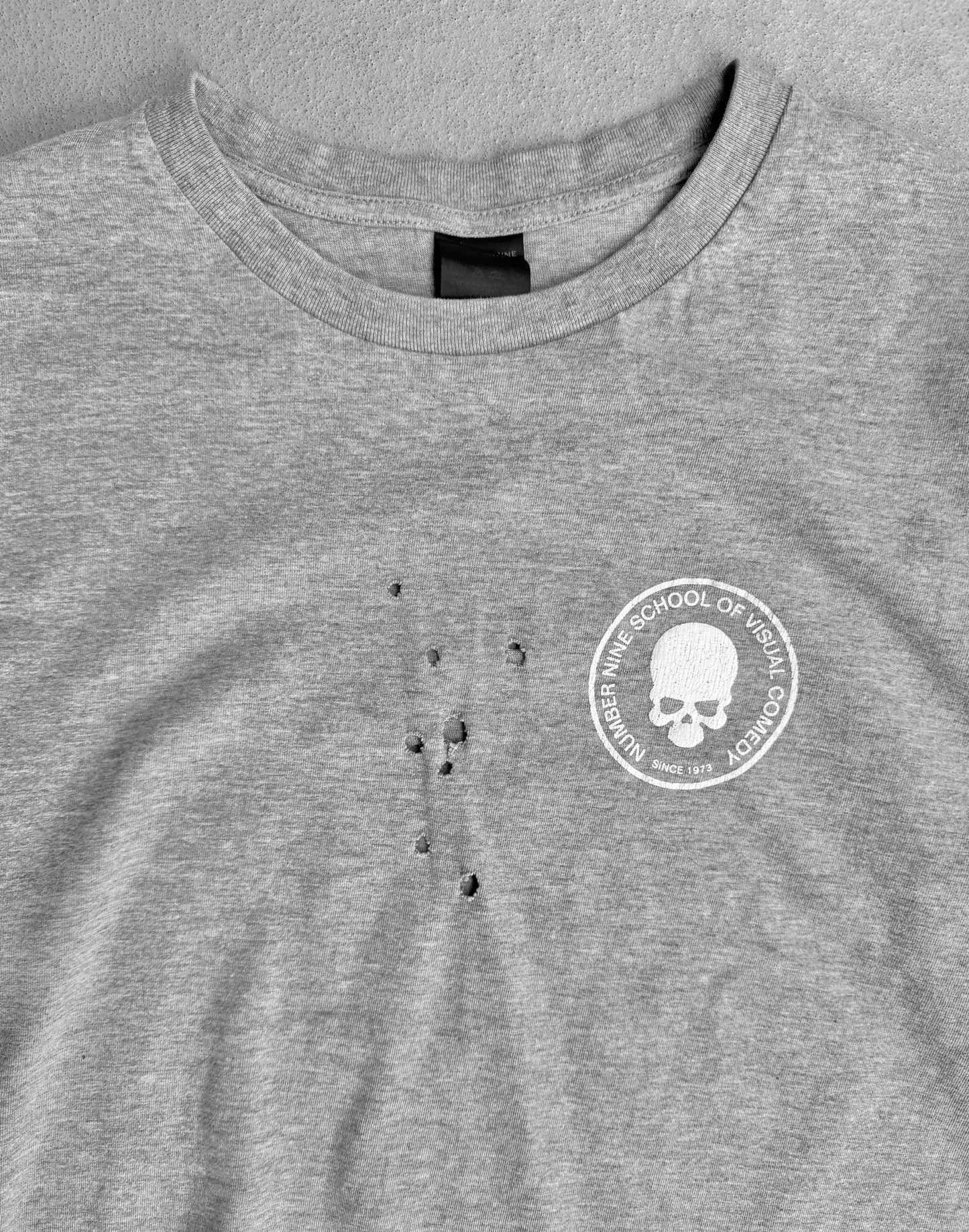 Number (N)ine Re-Issue SS01 ‘Visual Comedy’ Graphic Bullet Holes T-shirt