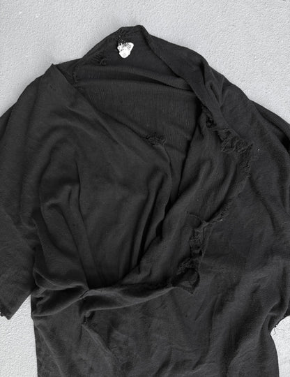 DAMIR DOMA AW10 Asymmetric Distressed Raw Hem T-Shirt