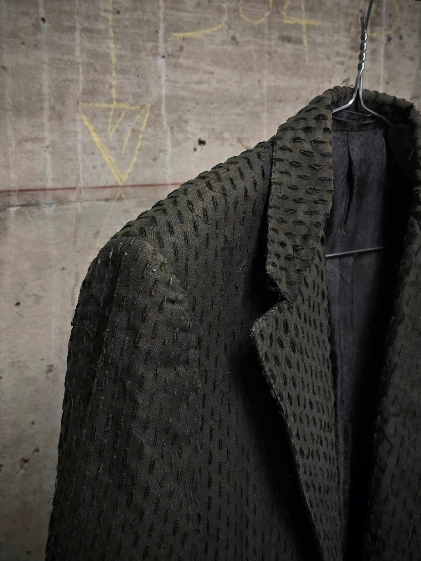 Carol Christian Poell SS02 "Traditional Escape" 'GM1590CUT' Dark Green Cut Out Blazer